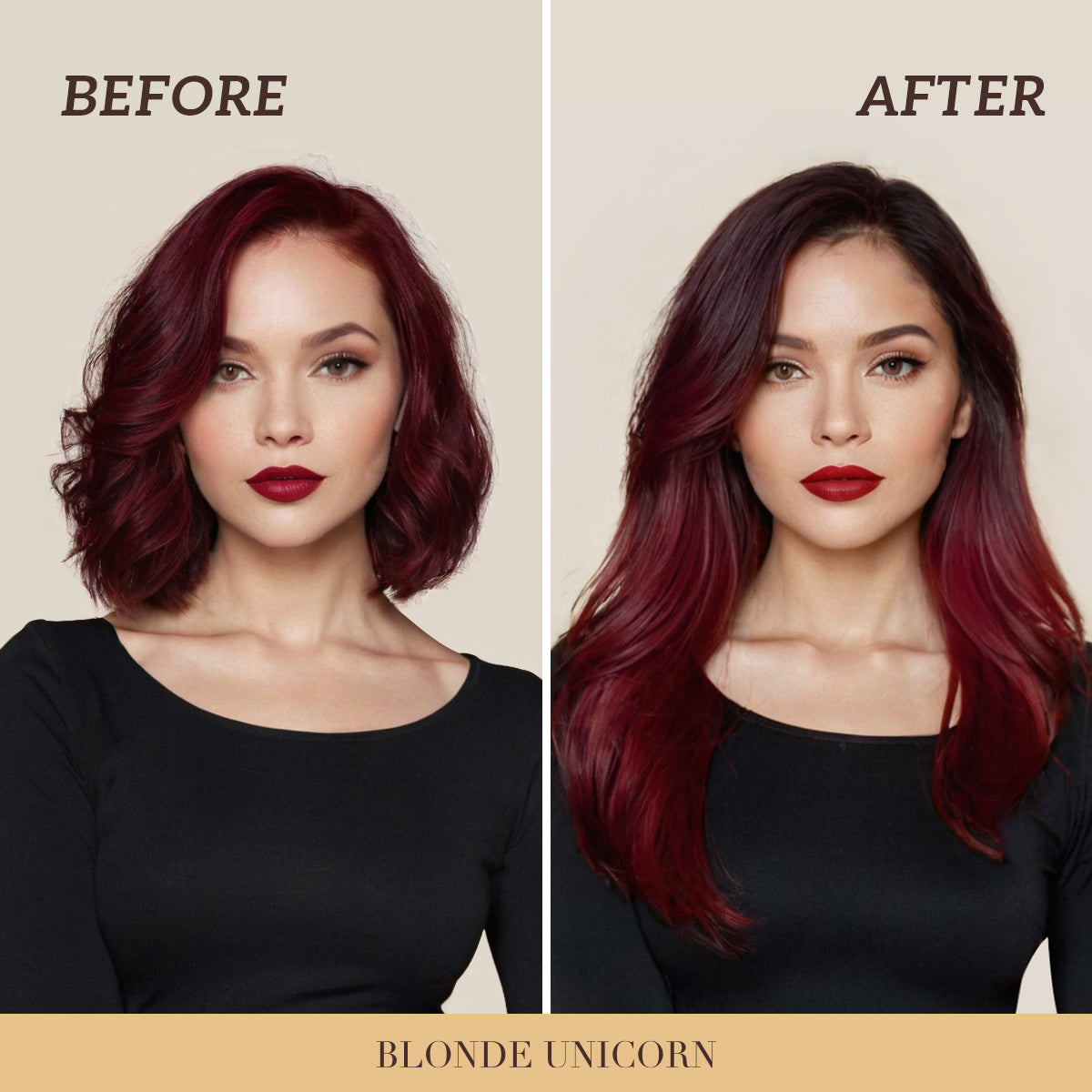 Burgundy Tape In Human Hair Extensions