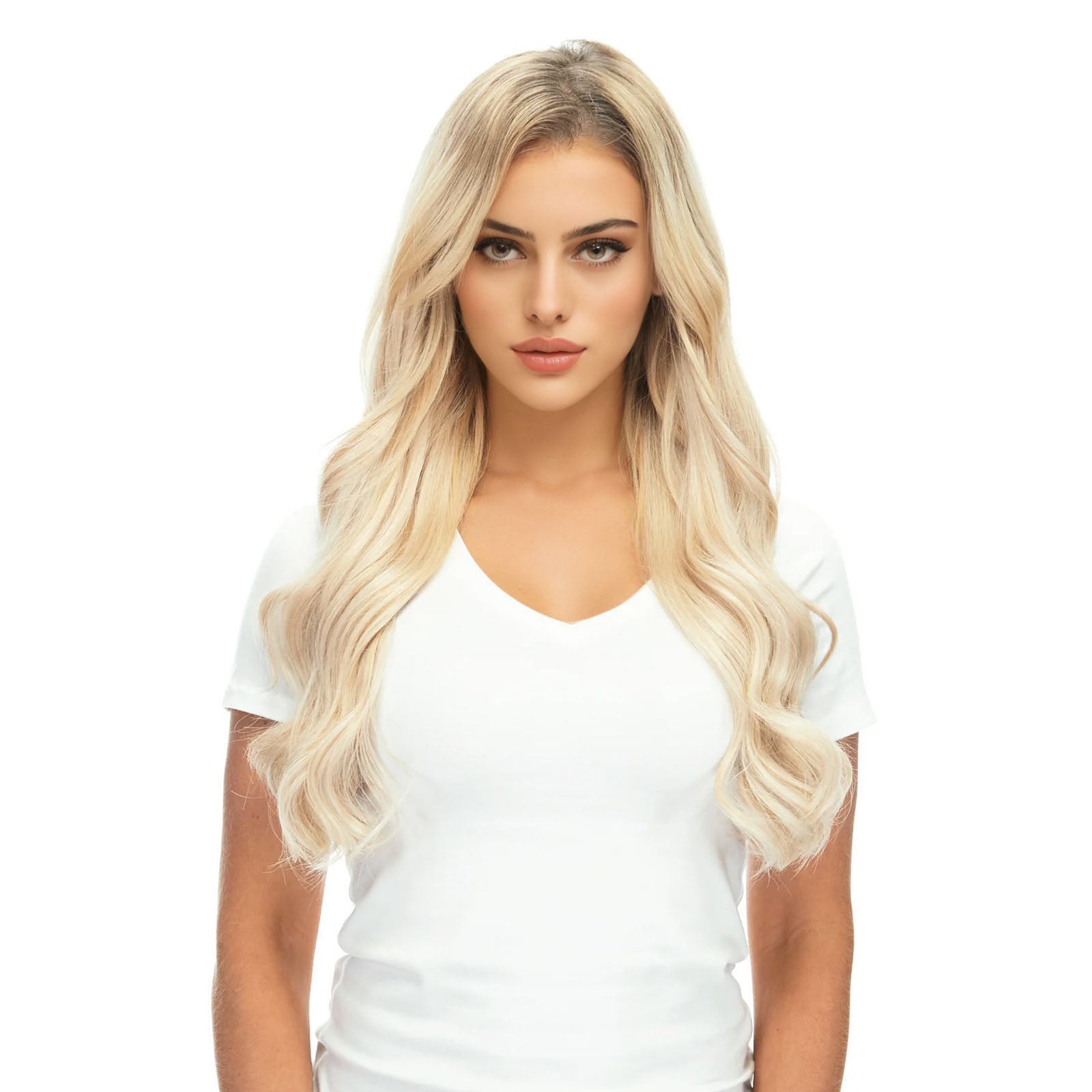 Arctic Blonde Tape In Human Hair Extensions