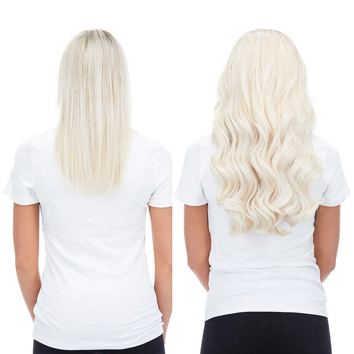 Ice Blonde Tape In Human Hair Extensions