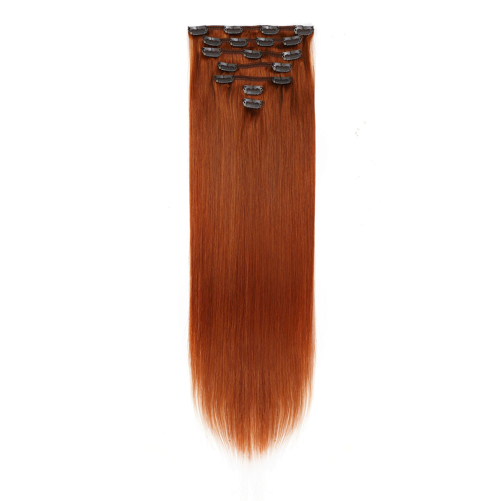 Copper Clip In Remy Human Hair Extensions