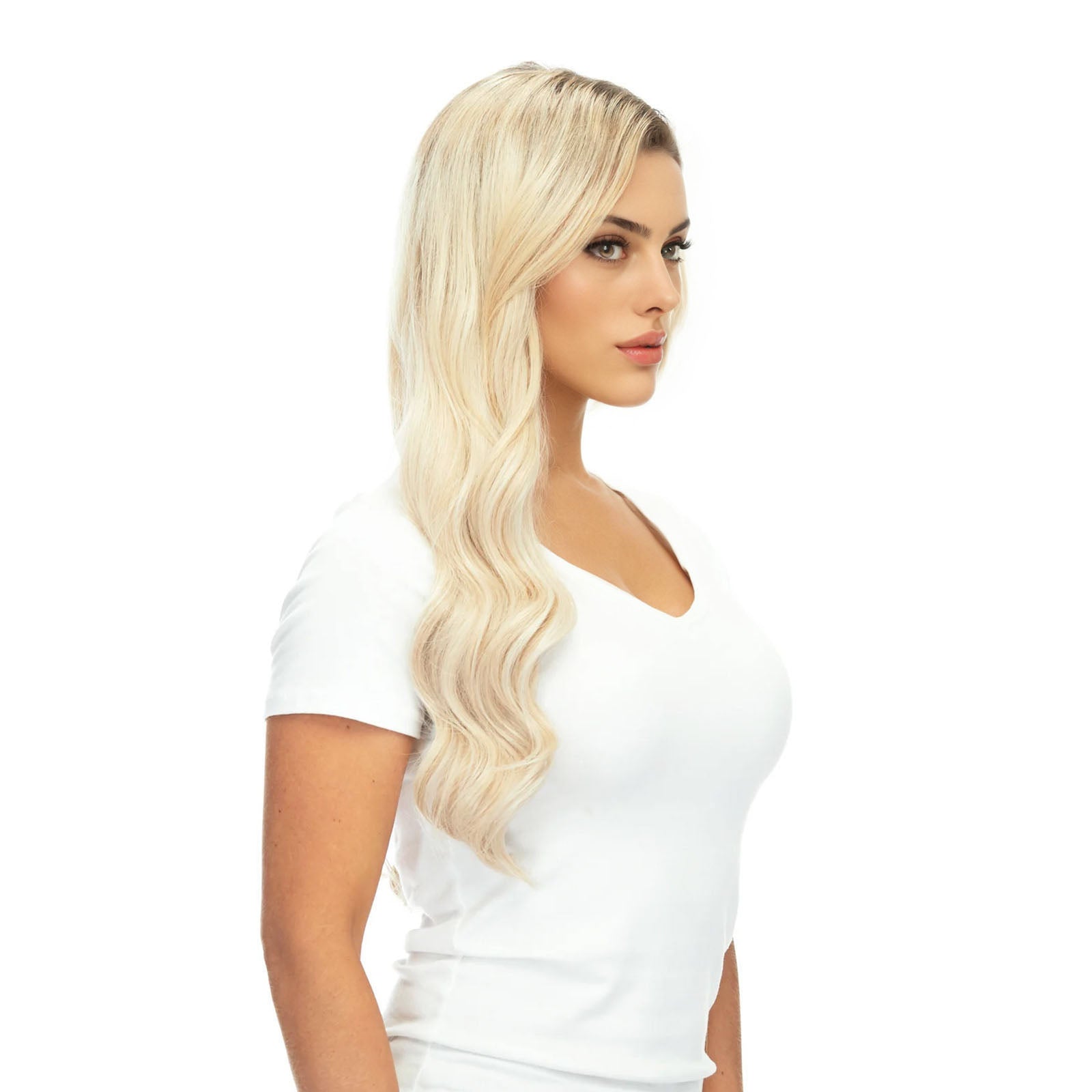 Bleach Blonde Clip In Remy Human Hair Extensions