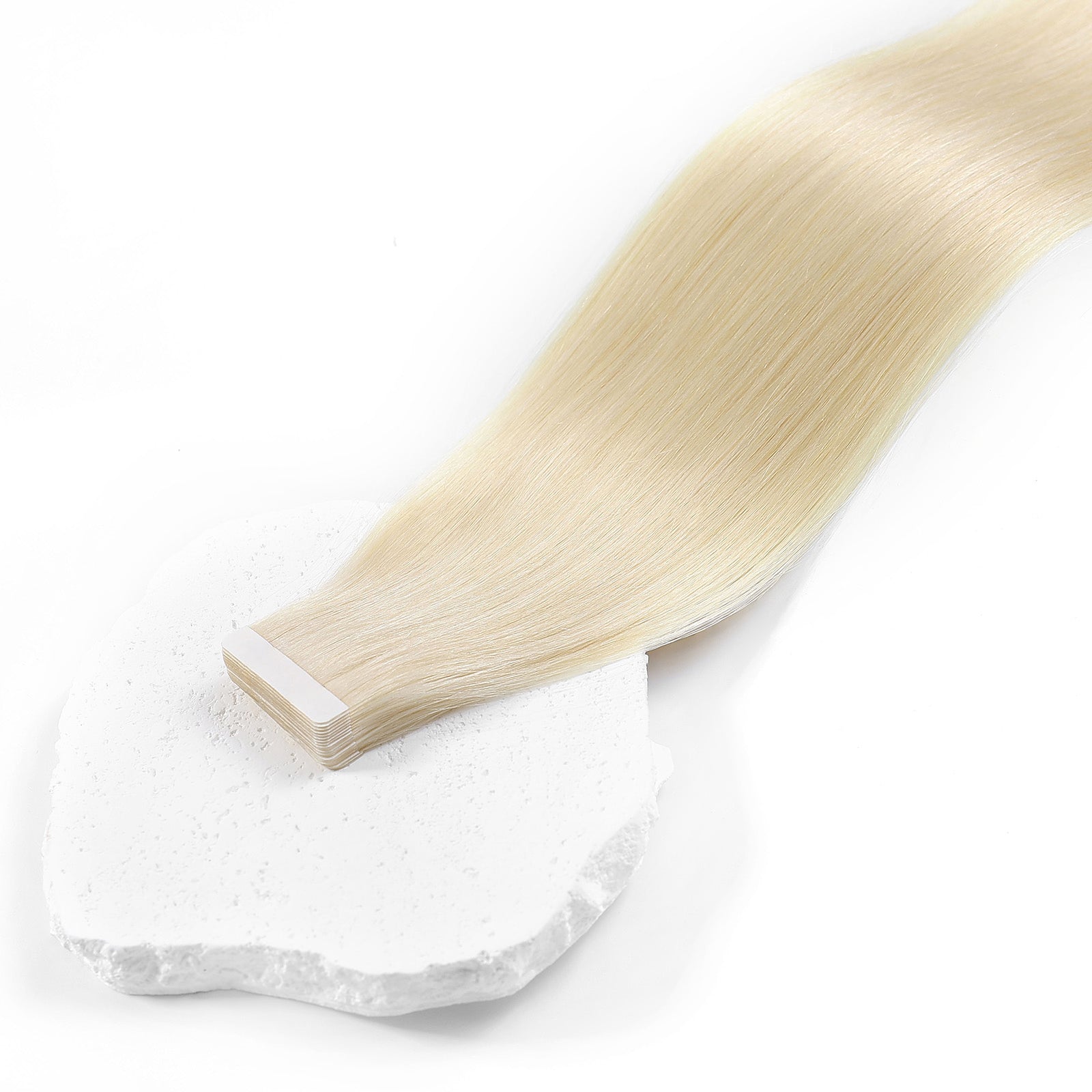 Arctic Blonde Tape In Human Hair Extensions