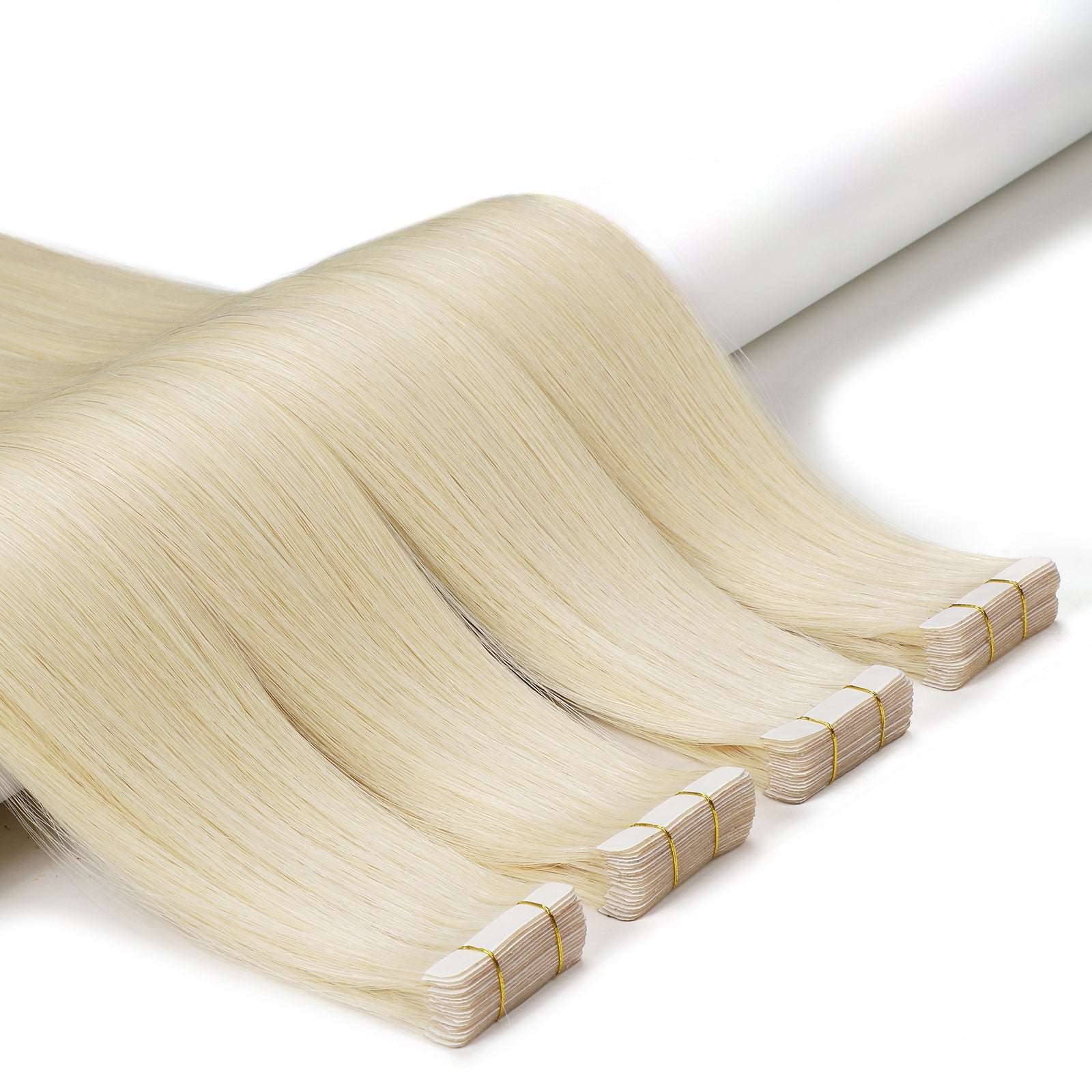 Arctic Blonde Tape In Remy Human Hair Extensions