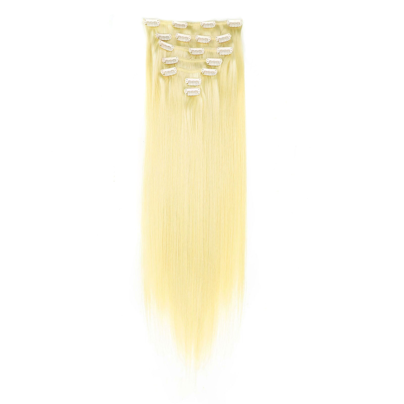 Bleach Blonde Clip In Remy Human Hair Extensions