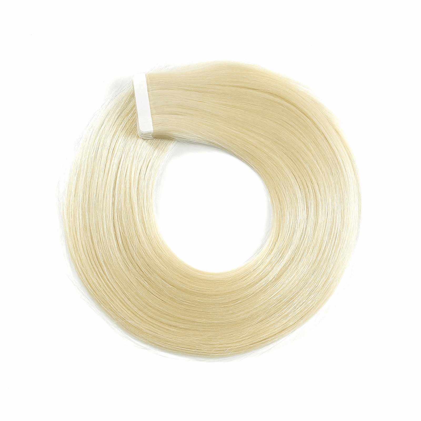 Platinum Blonde Tape In Remy Human Hair Extensions