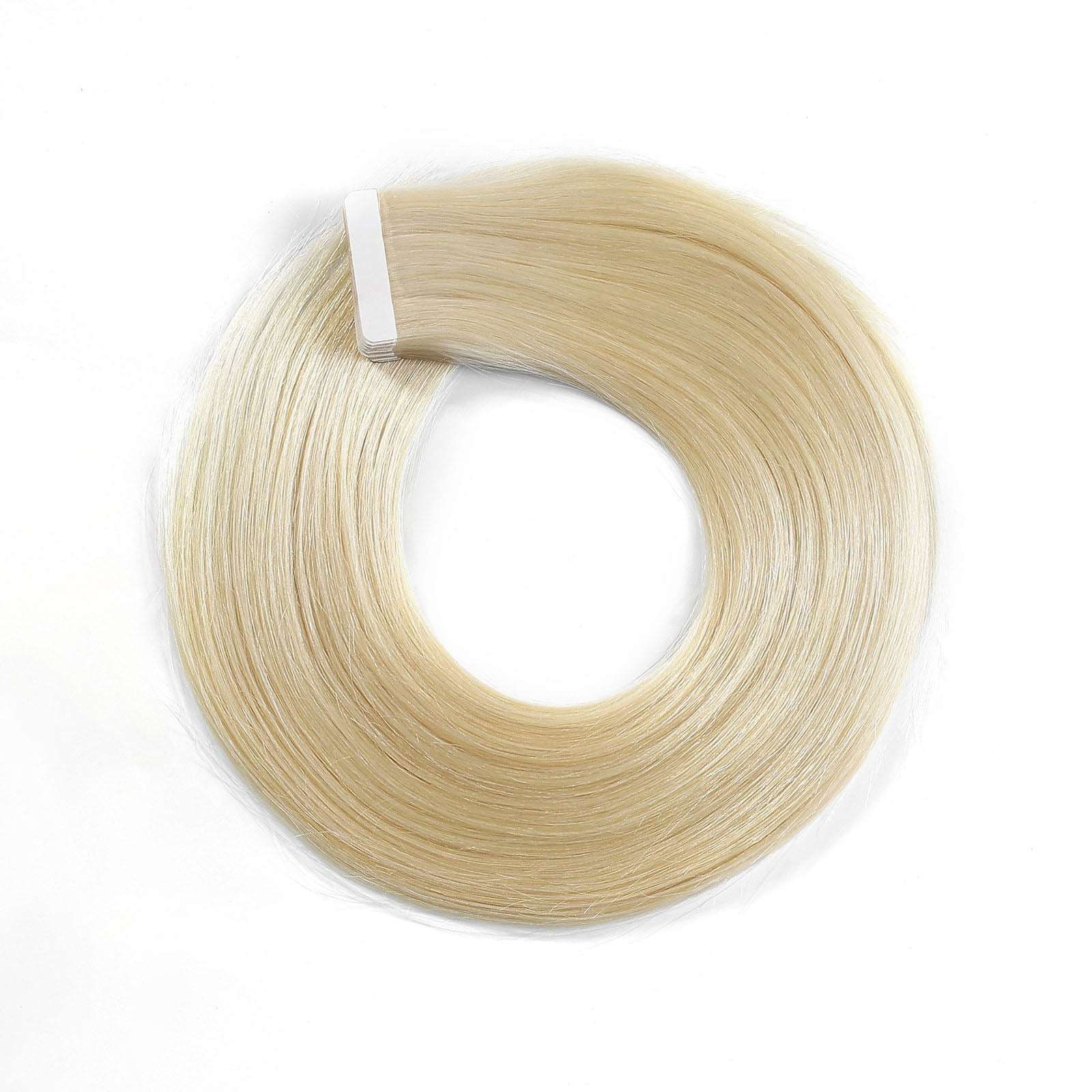 Bleach Blonde Tape In Remy Human Hair Extensions