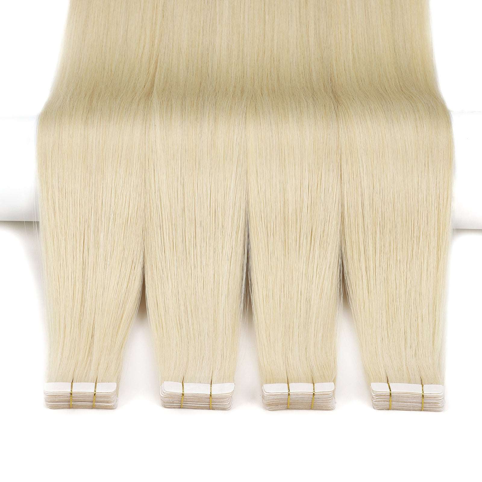 Golden Blonde Tape In Remy Human Hair Extensions