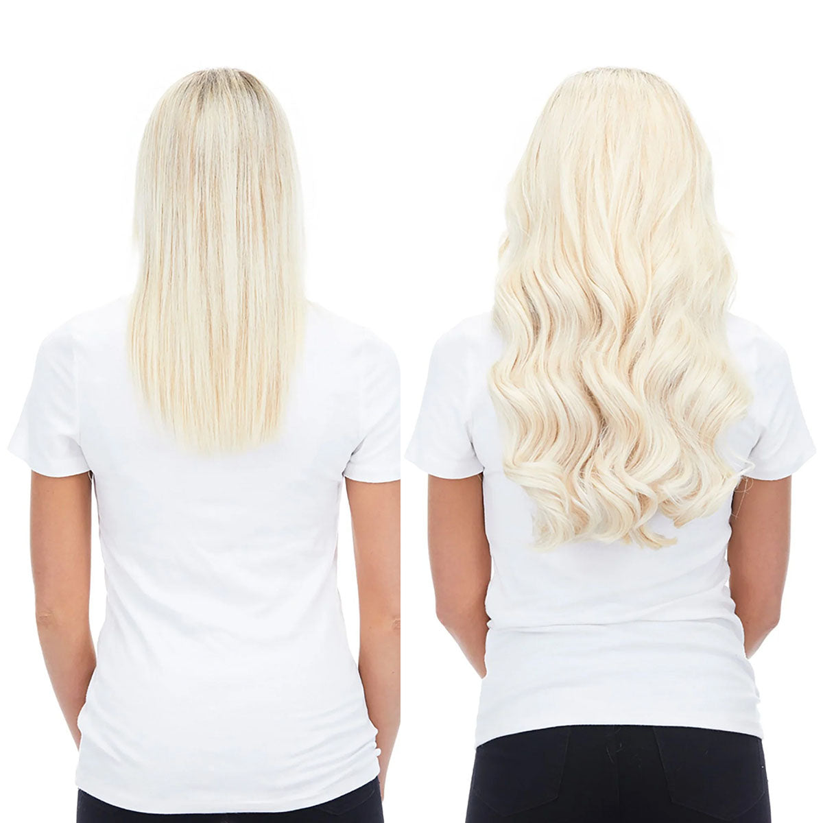 Bleach Blonde Tape In Human Hair Extensions