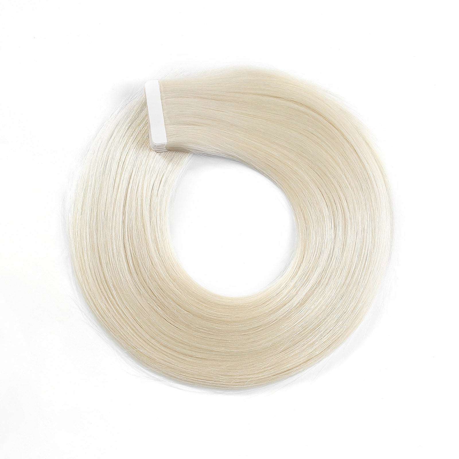 Ice Blonde Tape In Remy Human Hair Extensions