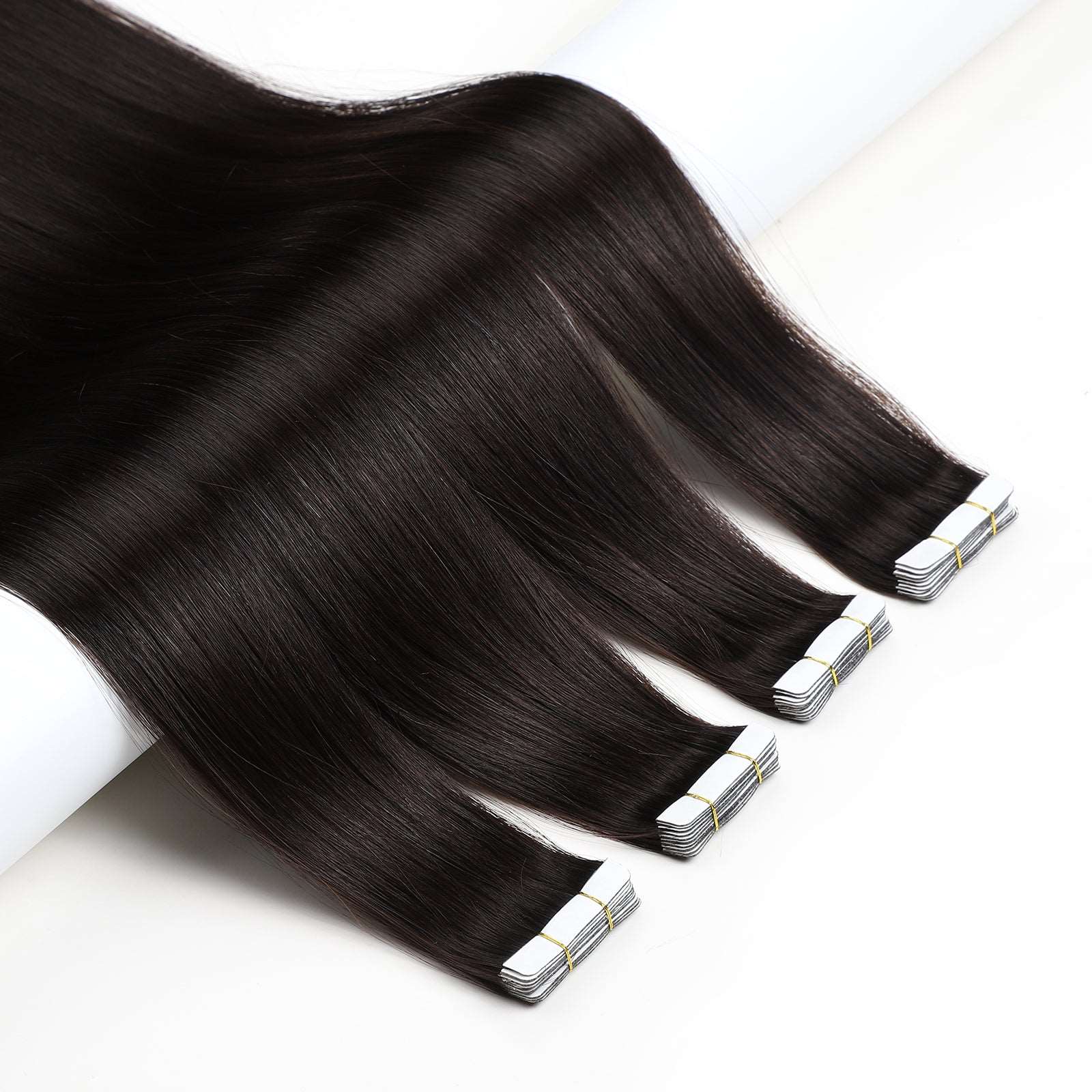 Off Black Tape In Remy Human Hair Extensions