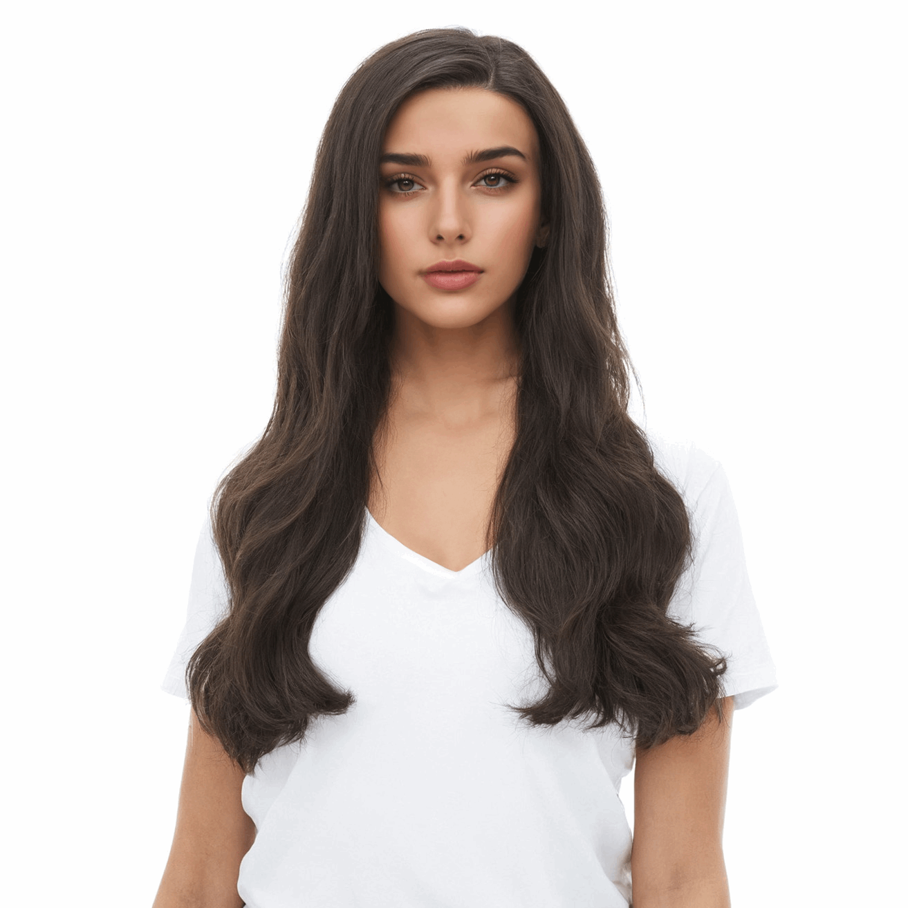 Dark Brown Clip In Remy Human Hair Extensions