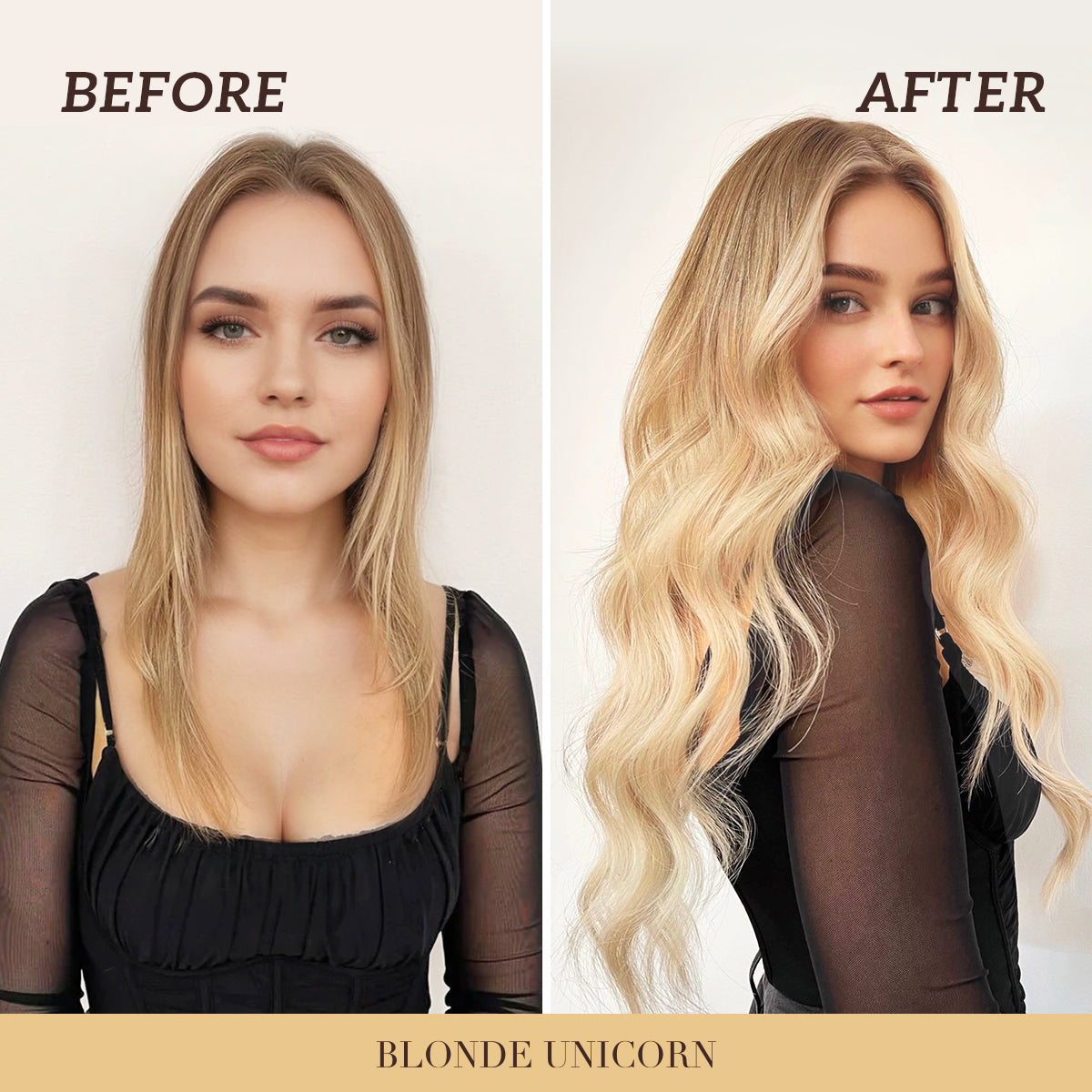 Rooted Golden Brown Blonde Remy Human Hair Genius Weft