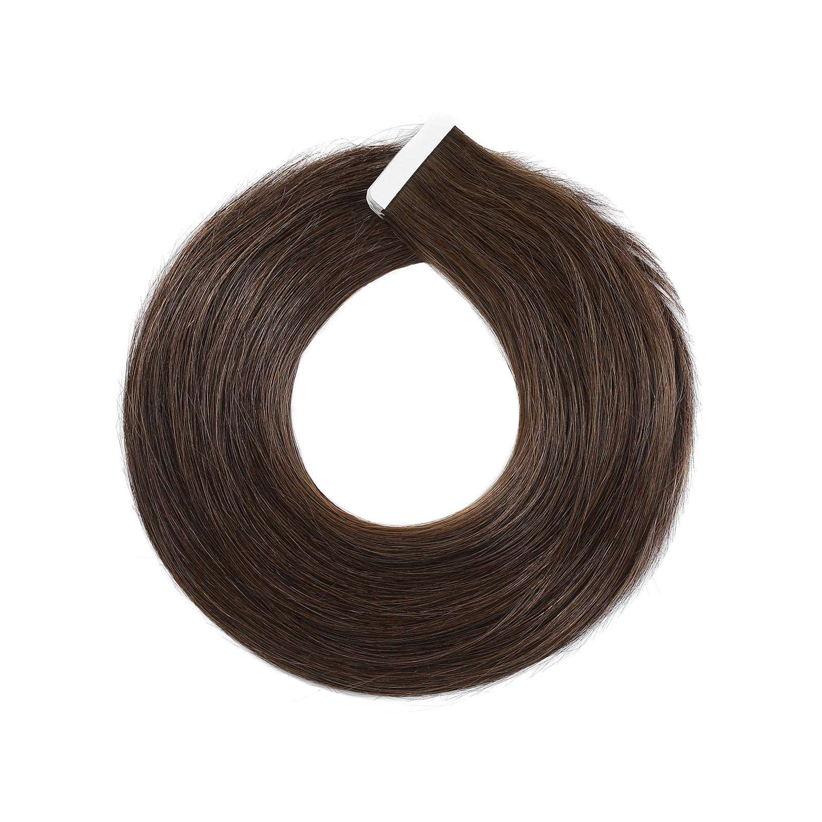 Dark Brown Tape In Remy Human Hair Extensions