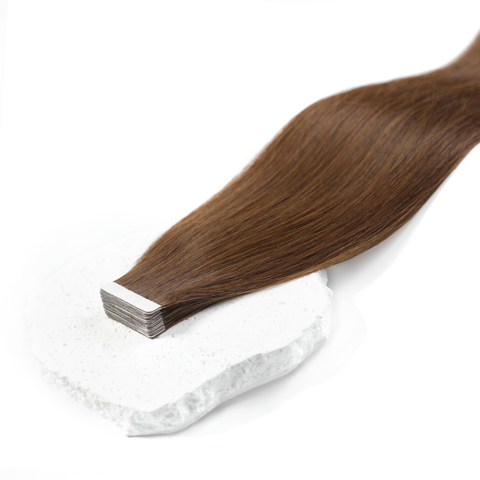 Chestnut Brown Tape In Human Hair Extensions