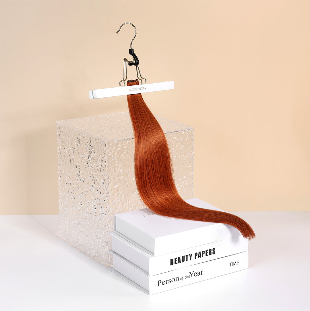 Copper Remy Human Hair Genius Weft