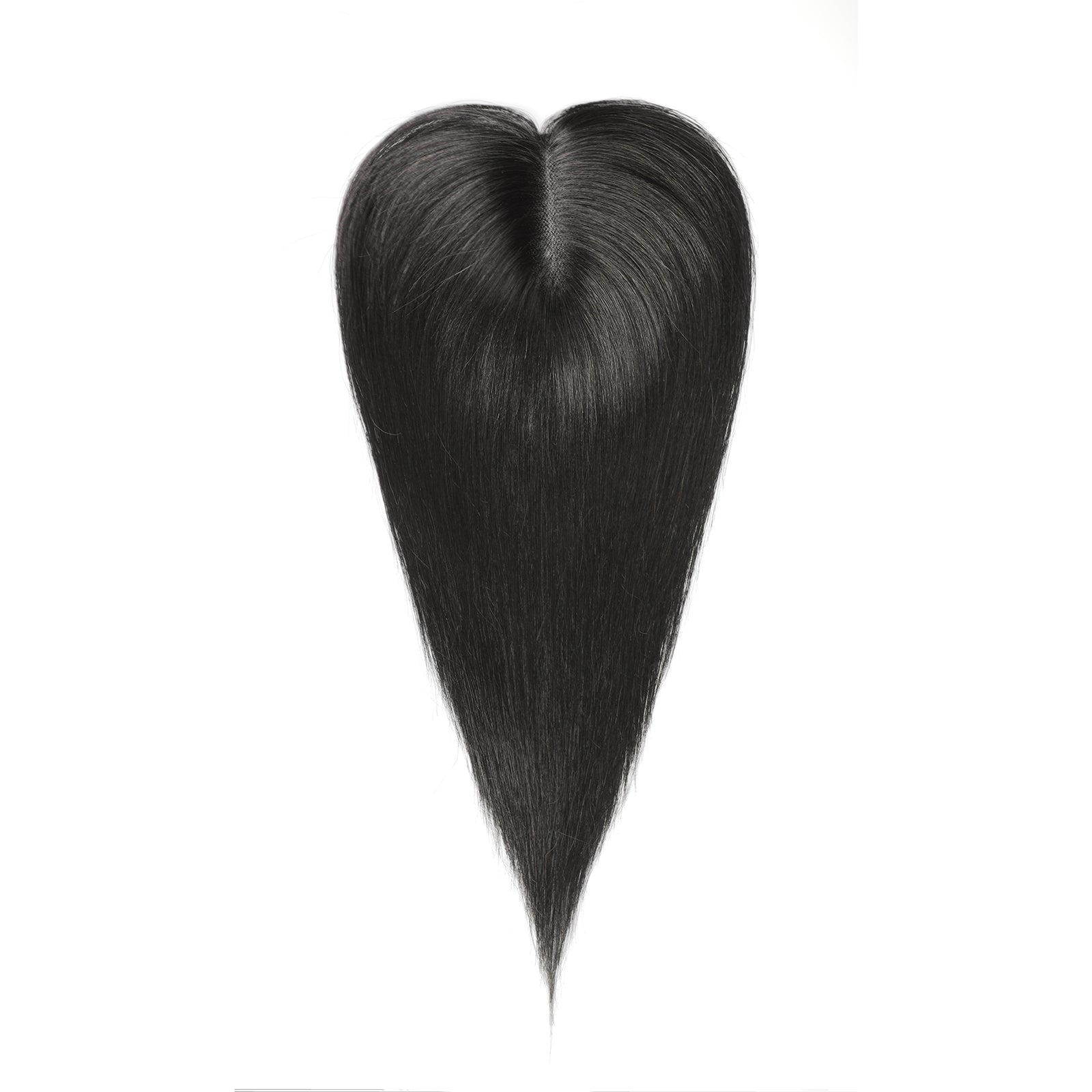 Natural Black Hand-Tied Human Hair Toppers