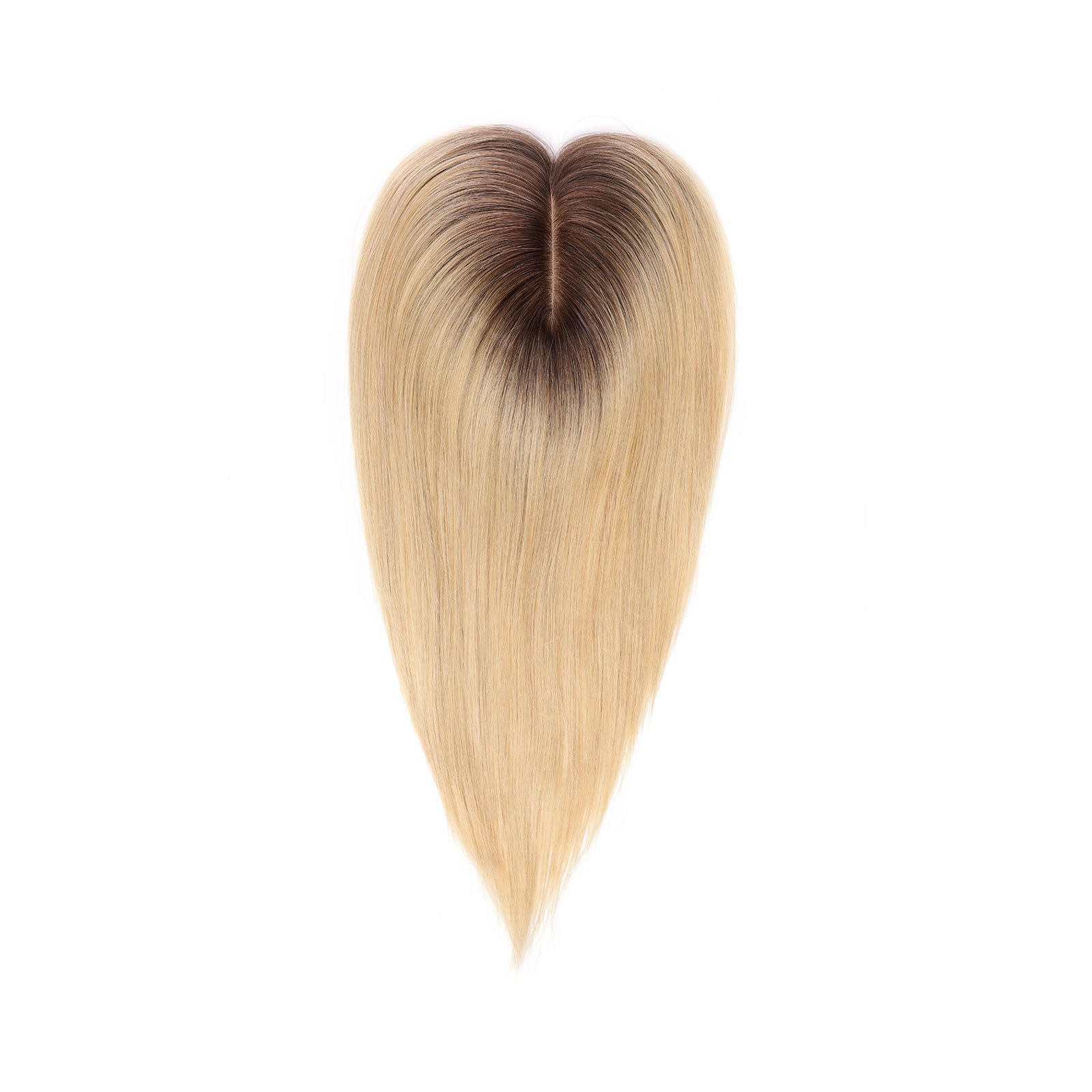 Ombre Bleach Blonde Human Hair Toppers