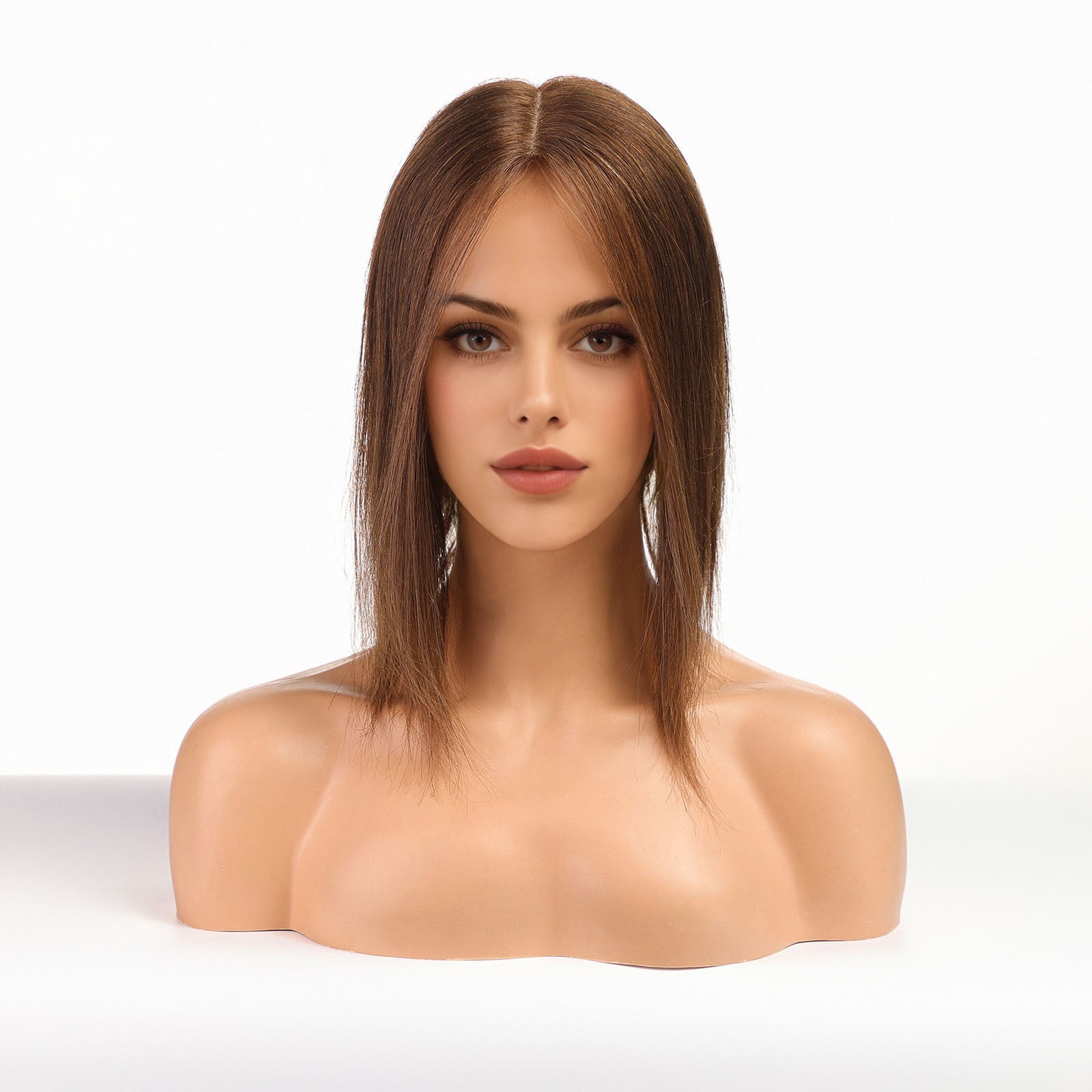 Chestnut Brown Human Hair Toppers