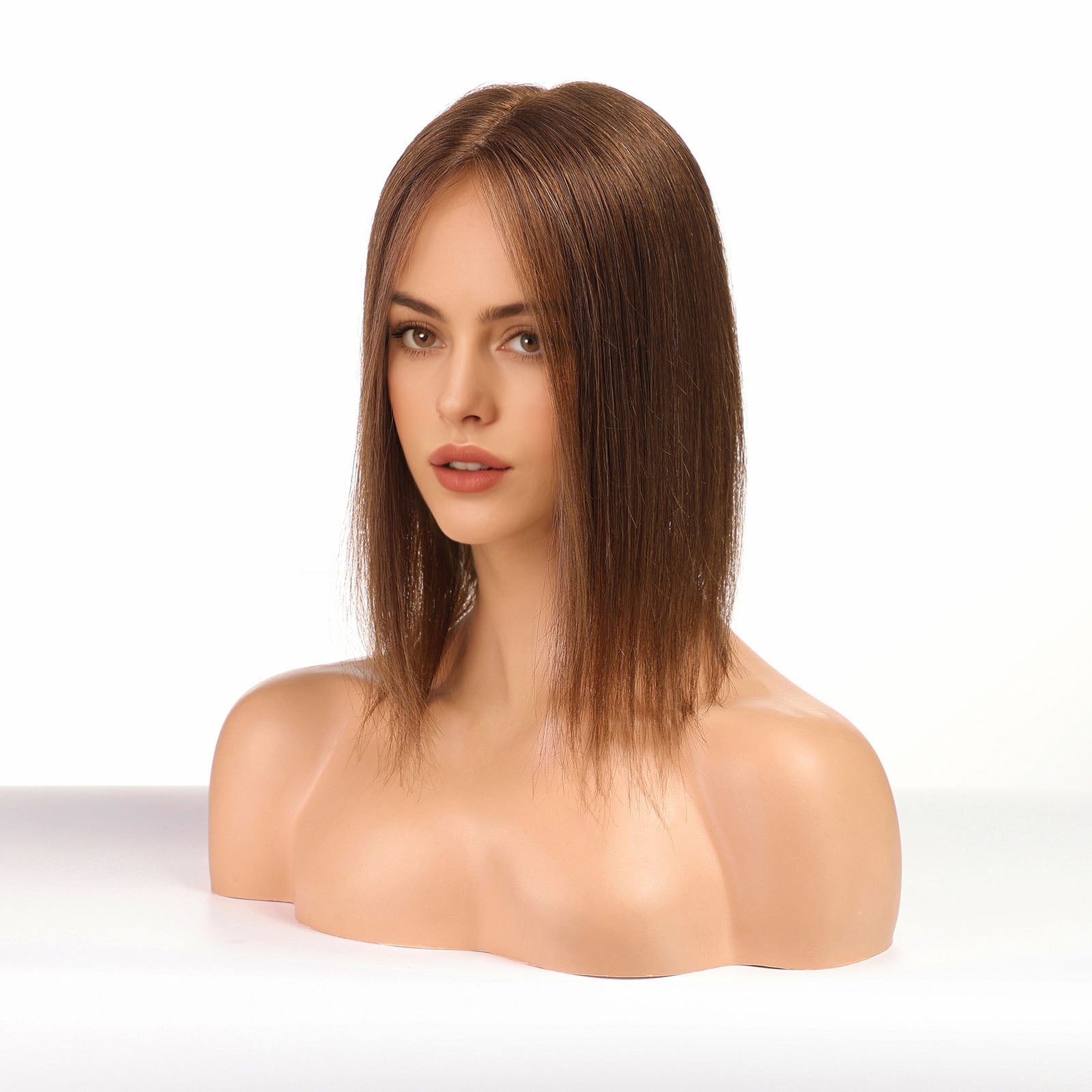 Chestnut Brown Human Hair Toppers