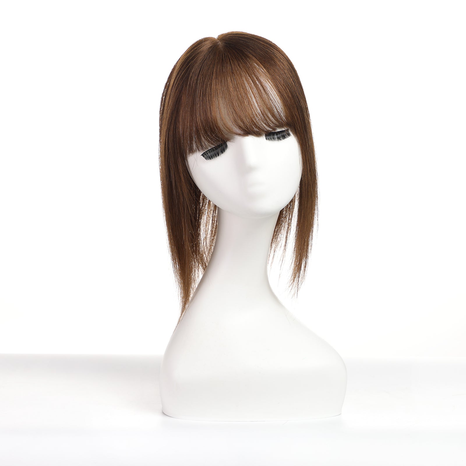 Chestnut Brown Human Hair Toppers