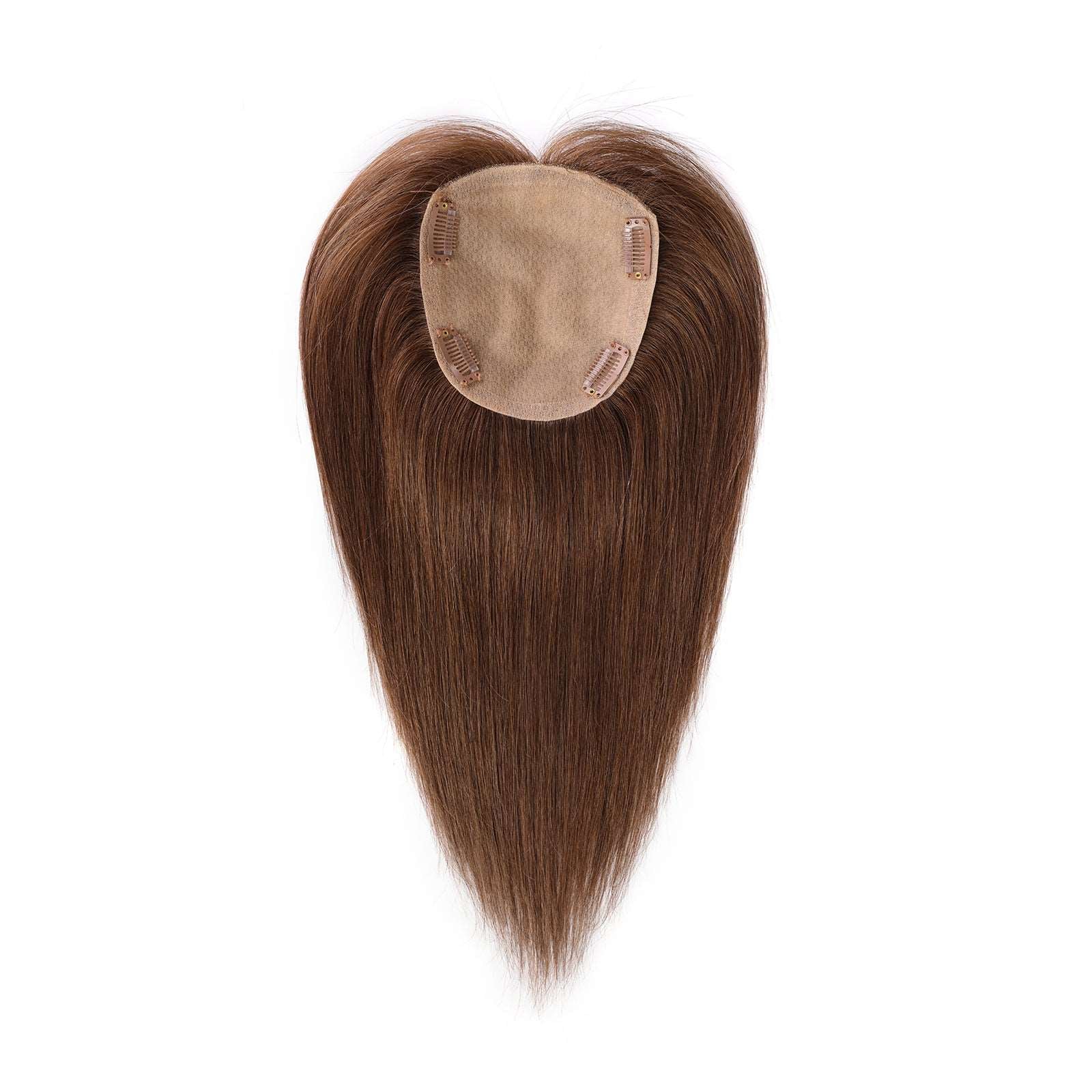 Chestnut Brown Human Hair Toppers