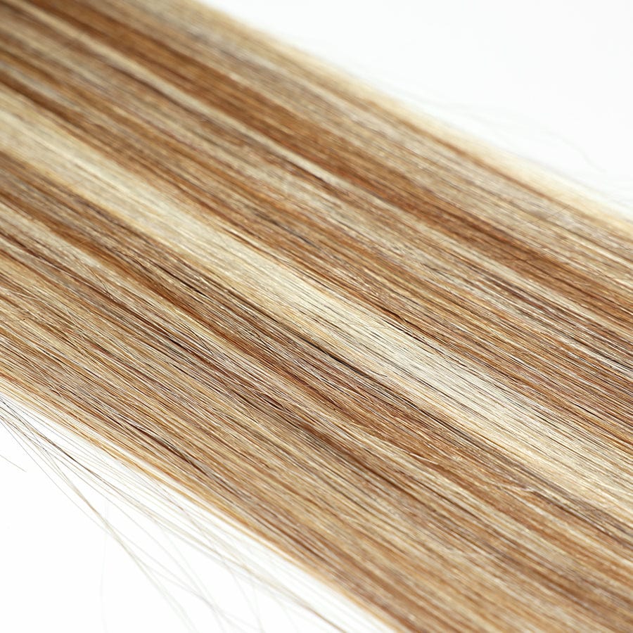 BLONDE UNICORN Balayage Chestnut Brown With Bleach Blonde Micro Loop  Remy Human Hair Extensions