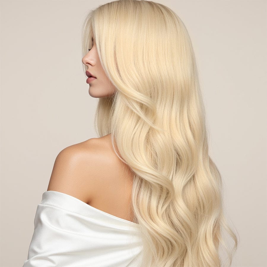 BLONDE UNICORN Bleach Blonde Micro Loop Remy Human Hair Extensions