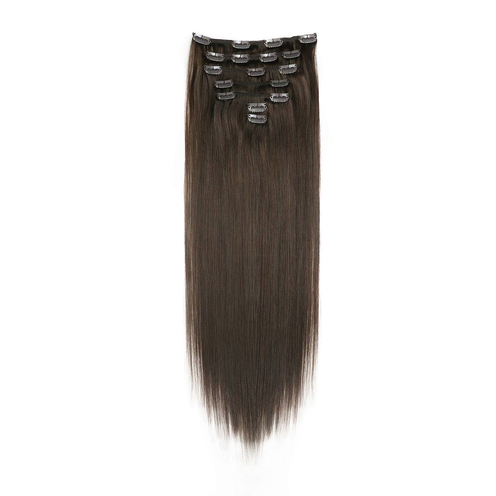 BLONDE UNICORN Blonde Unicorn Chestnut Brown Clip In Remy Human Hair Extensions