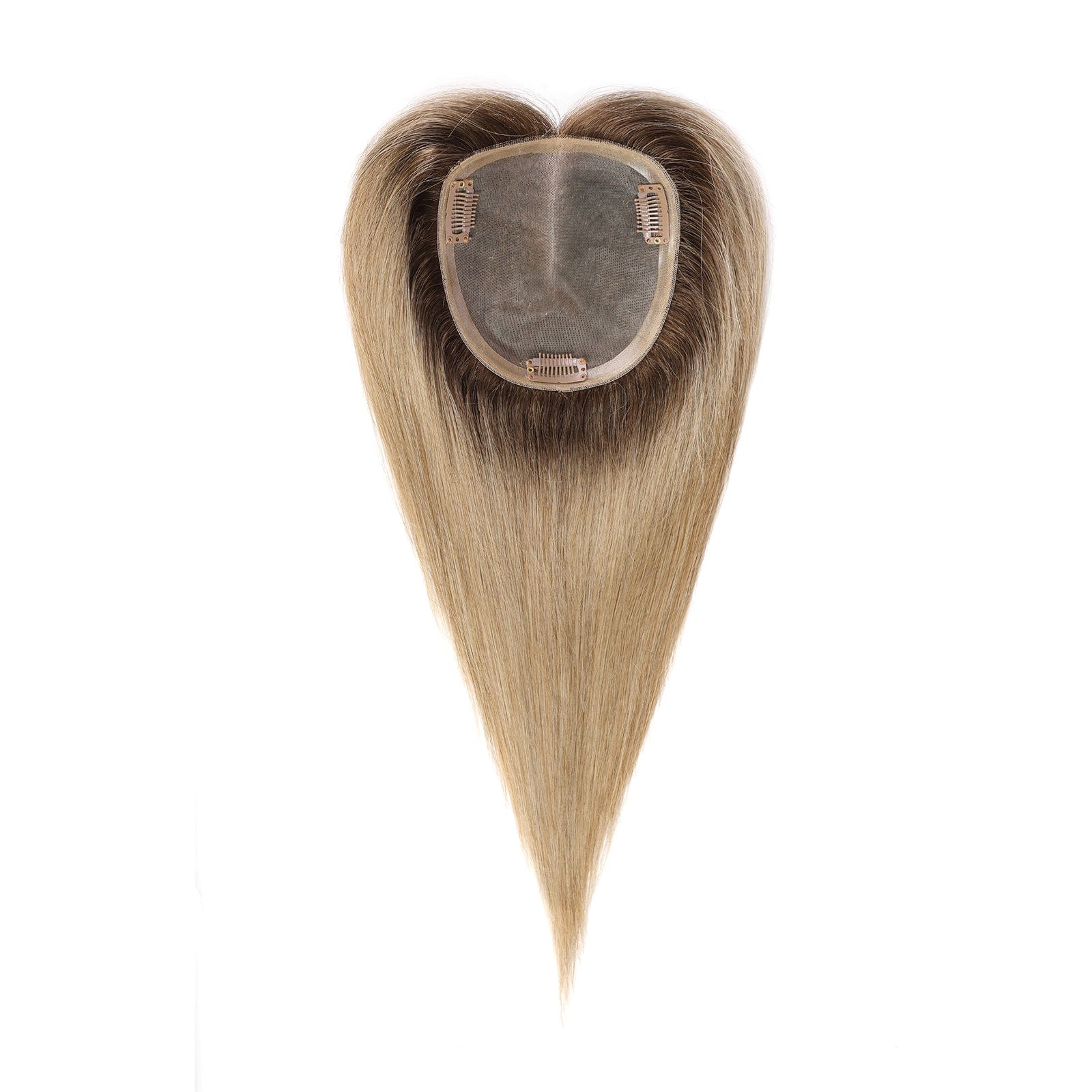 BLONDE UNICORN Blonde Unicorn Mono Hand-Tied Ombre Golden Brown Virgin Human Hair Toppers