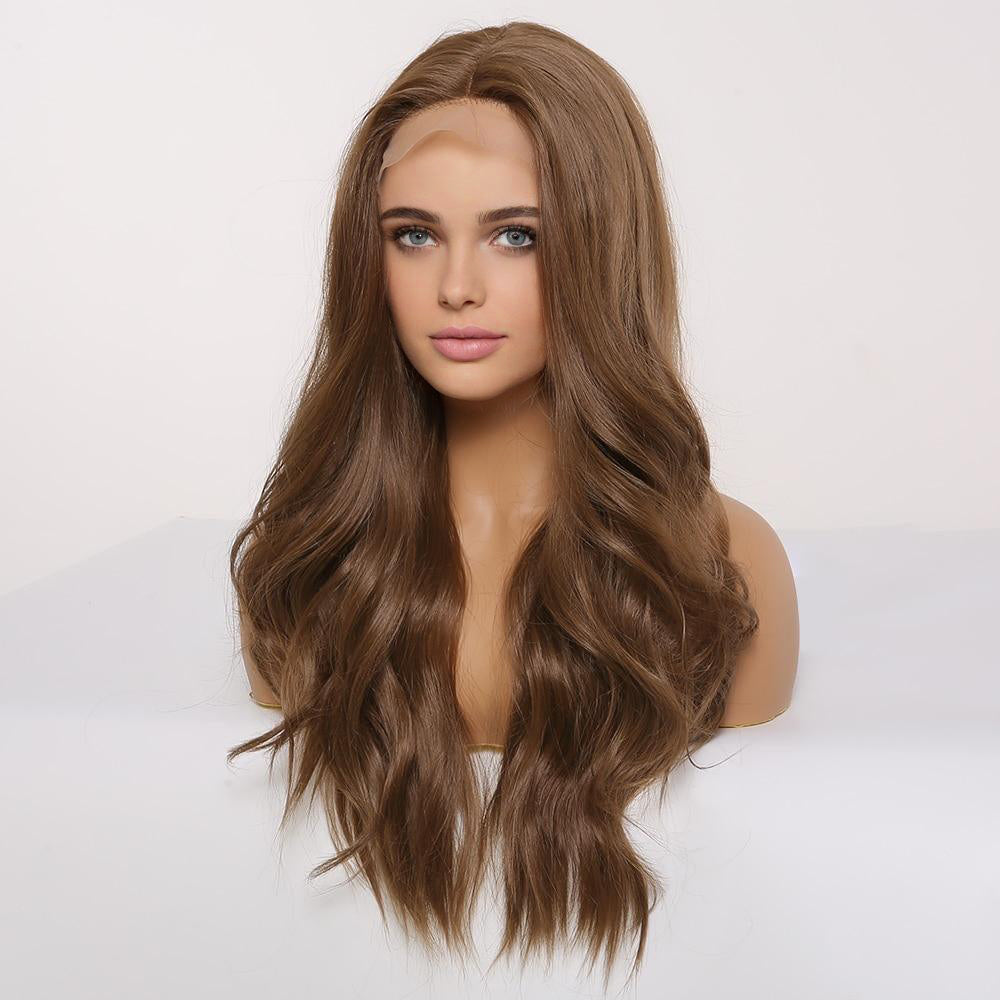 2 Shades Lace Front With Baby Hair Synthetic Wig-Adina